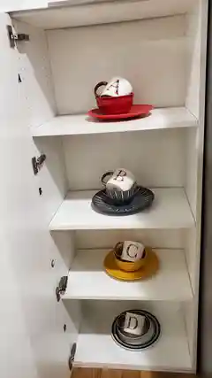 Dedicated kitchen pantry cabinet for each tenant