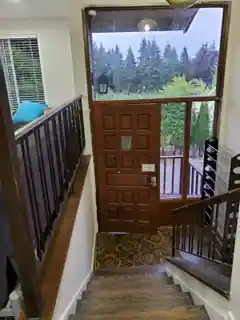 Entry hall with shoe rack