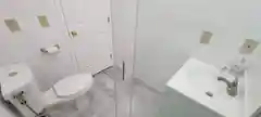 Lower floor bathroom view from shower