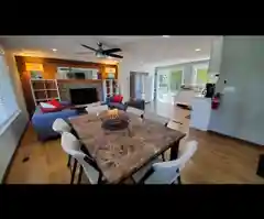 Marble top dining table for 6 (day)