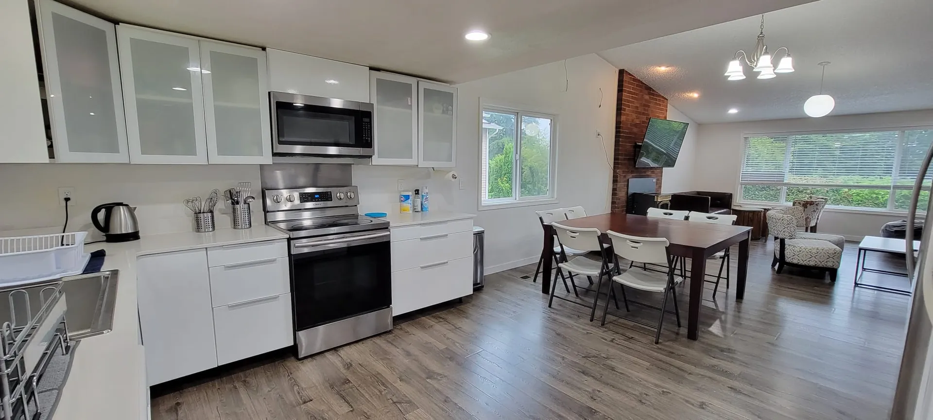 Modern kitchen with new appliances