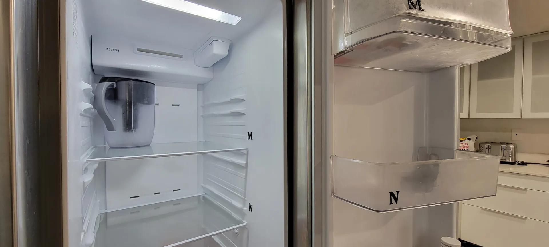 Separated fridge space