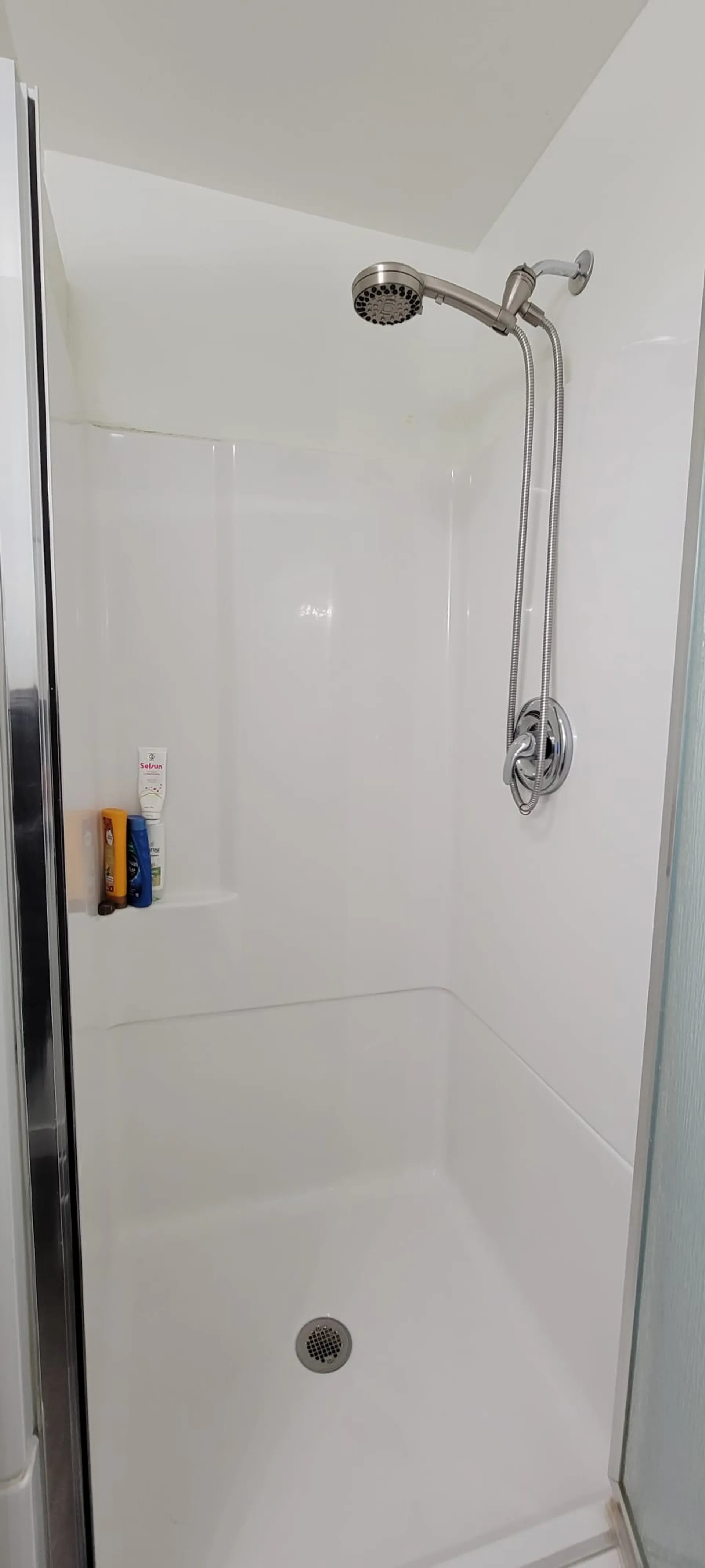Shower on lower floor bathroom