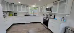 Spacious kitchen area